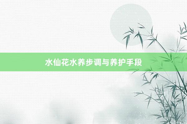 水仙花水养步调与养护手段